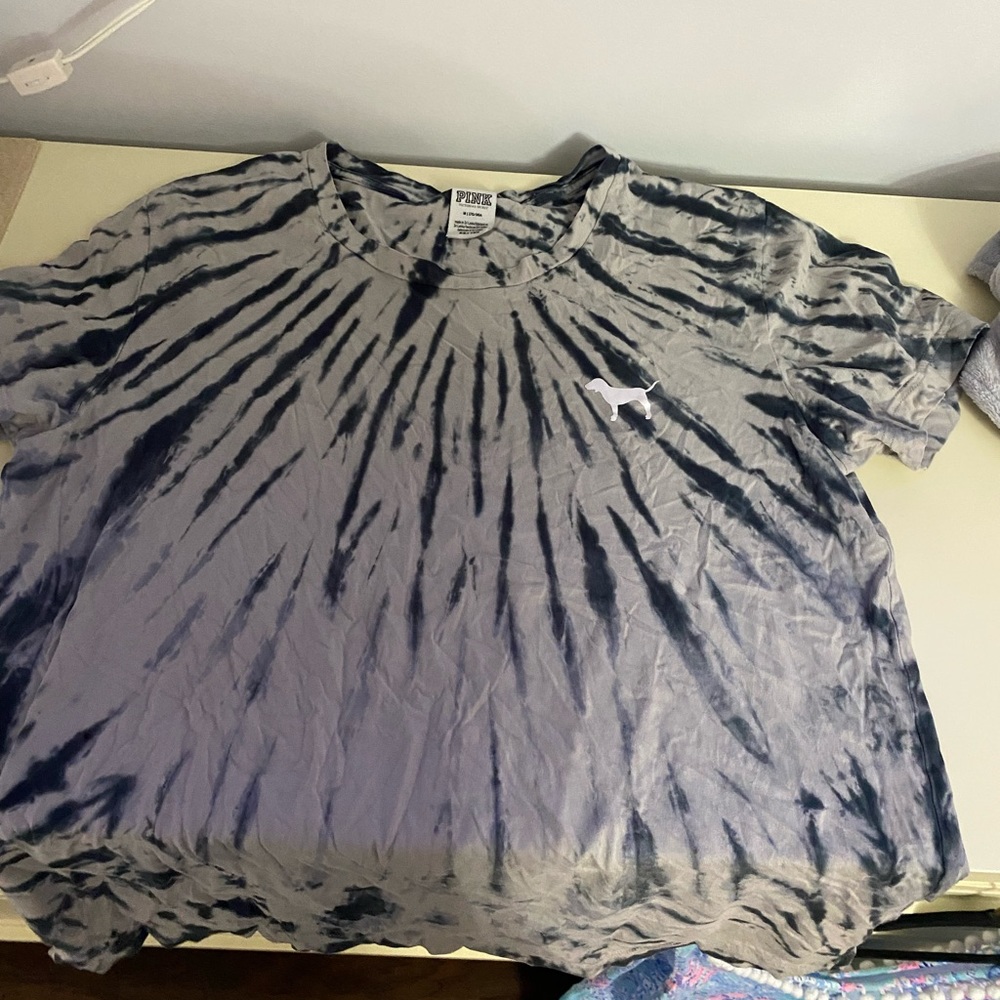 Pink tie-dye shirt